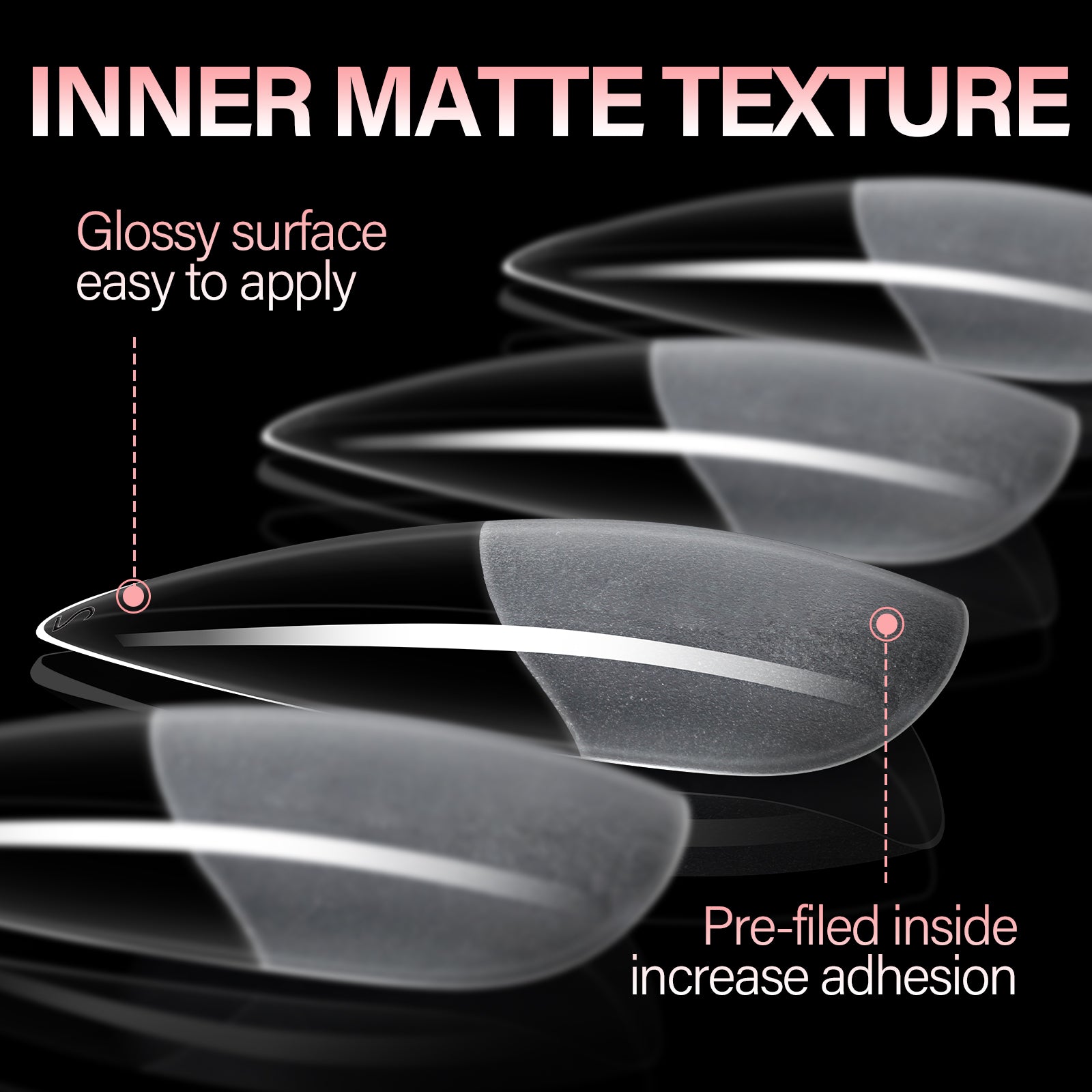 Full Cover Clear Nail Tips 