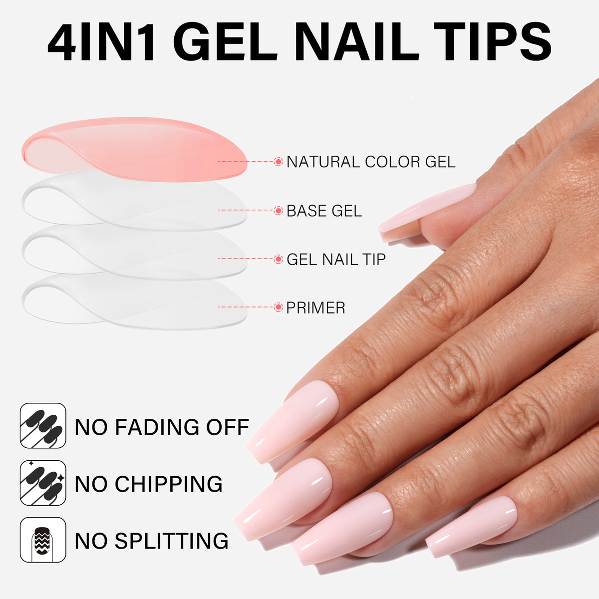 12 Mixed Colors Press-On Nails 