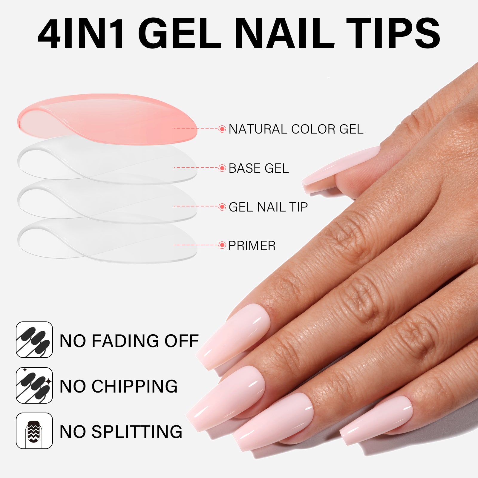 12 Mixed Colors Press-On Nails 