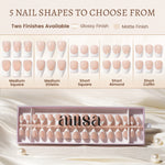 Nude Base French Tip Press On Nails 