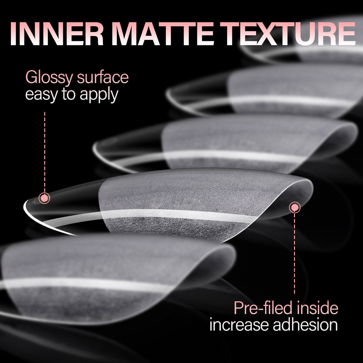 Full Cover Clear Nail Tips 
