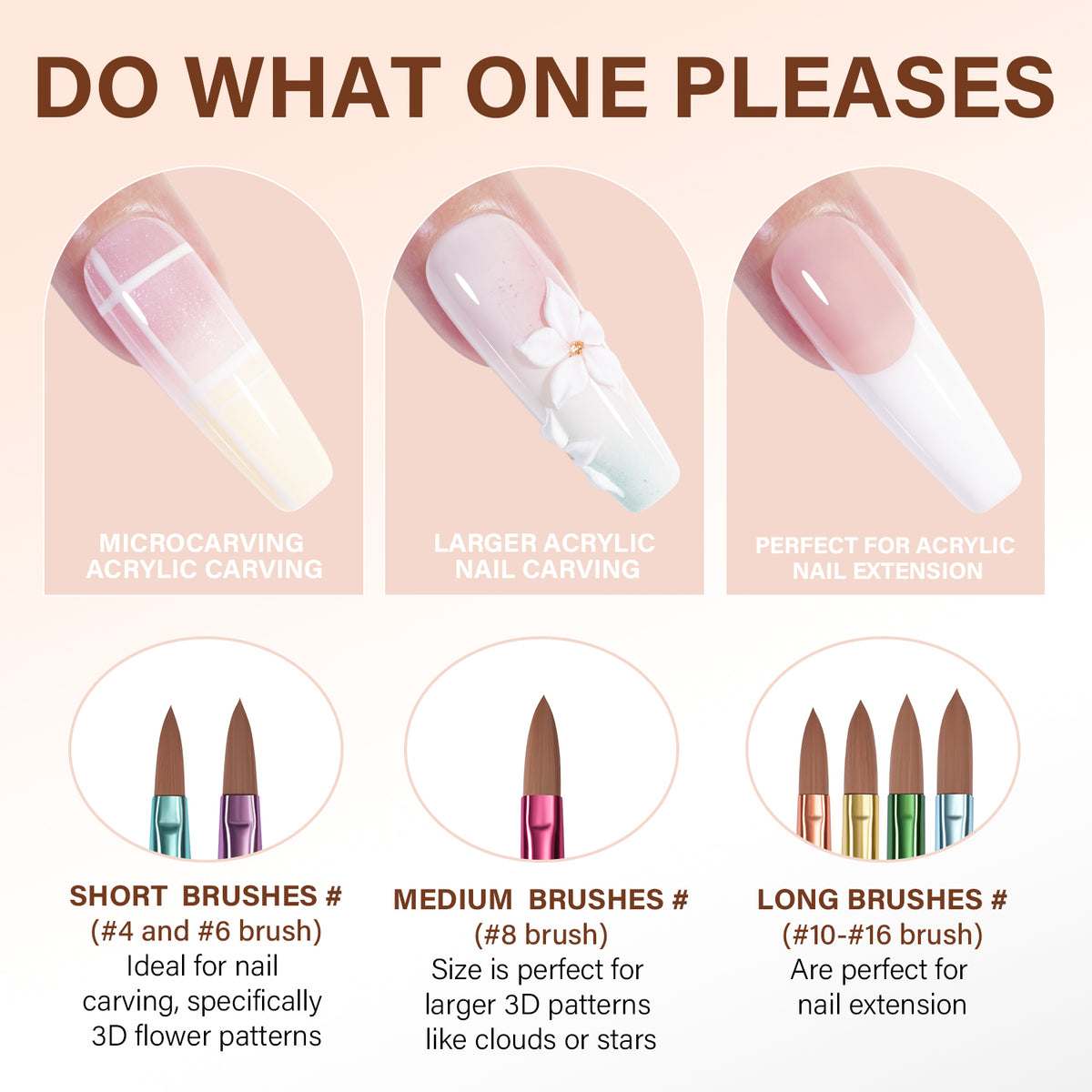 Acrylic Nail Brush Set 
