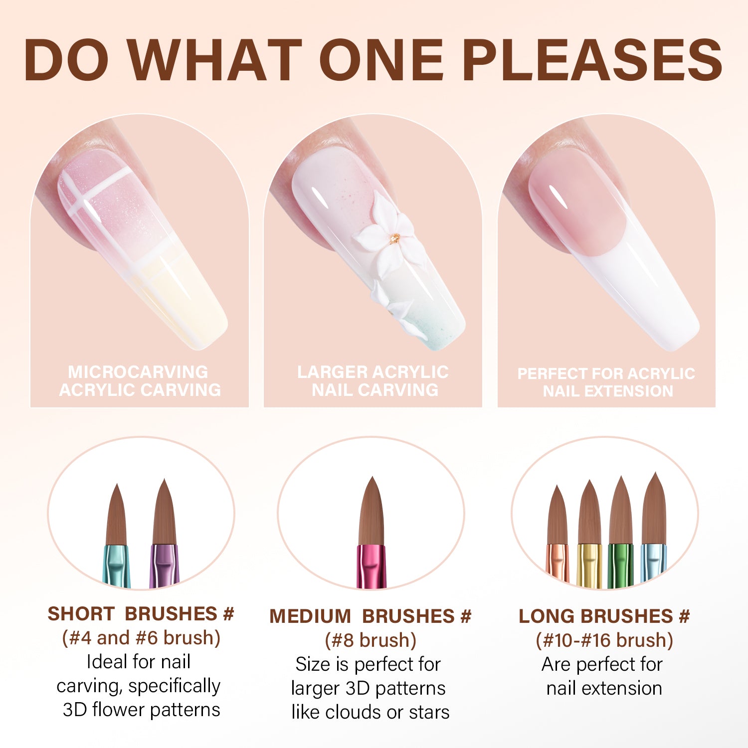 Acrylic Nail Brush Set 