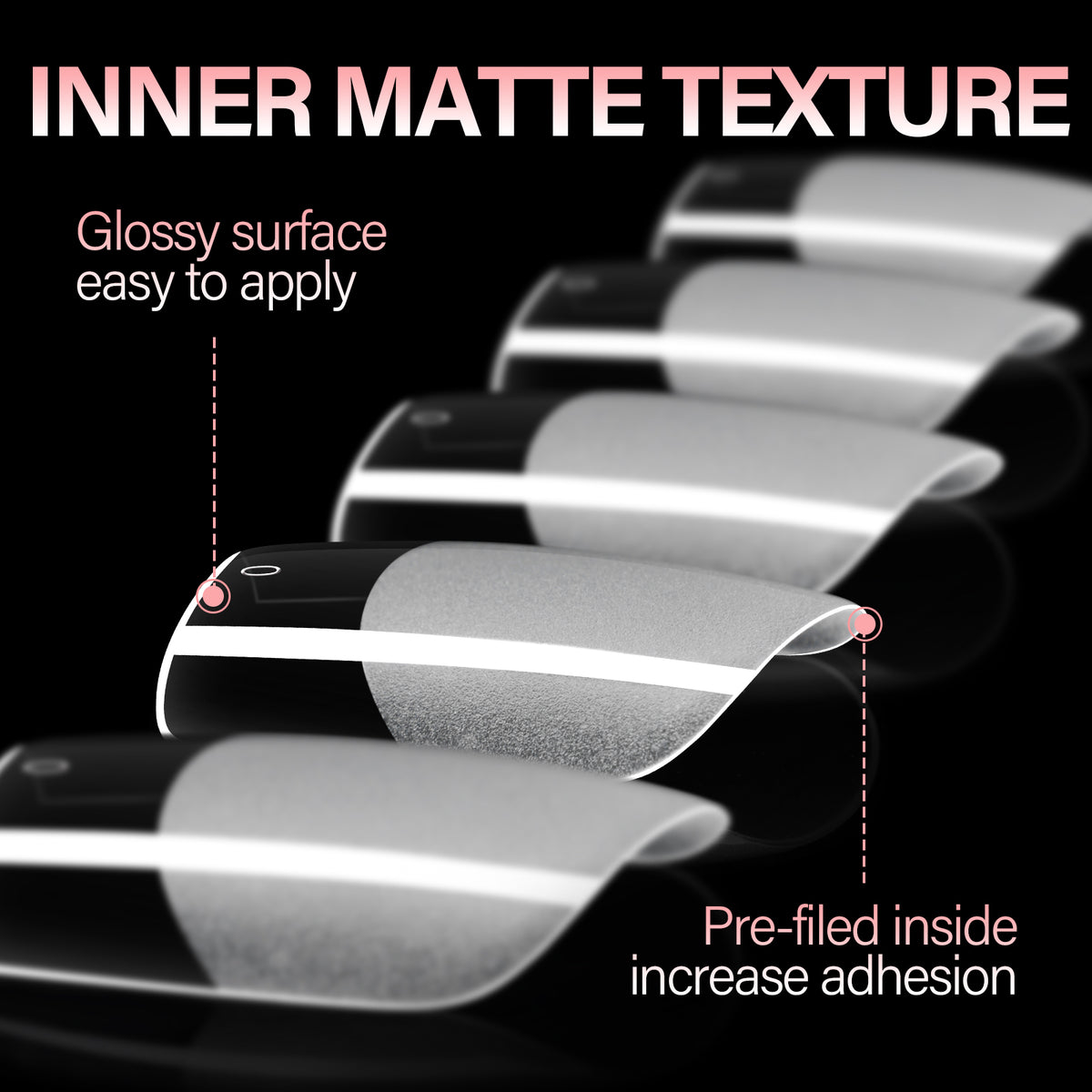 Full Cover Clear Nail Tips 