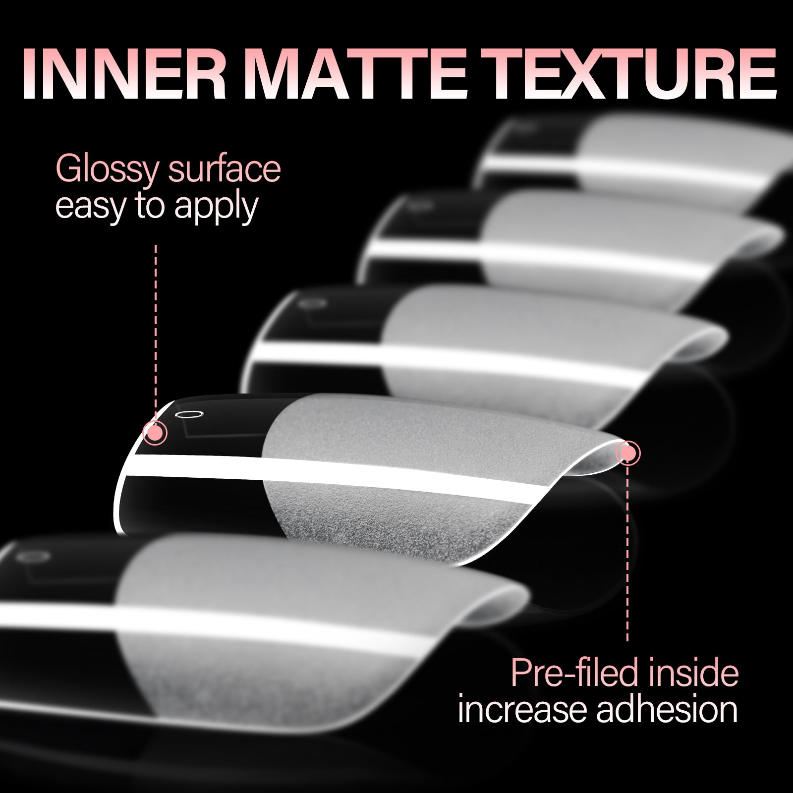 Full Cover Clear Nail Tips 