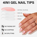 French Gel Nail Tips 5 Colors 
