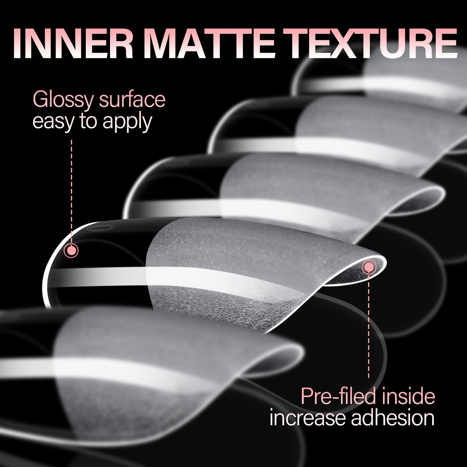 Full Cover Clear Nail Tips 