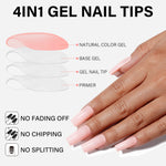 RealFit Nude Tone Mixed Color Press-On Nails 