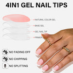 French Gel Nail Tips 5 Colors 