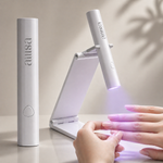 AILLSA Glamhold Solid Nail Glue Set With Handheld UV Lamp for Press On Nails  
