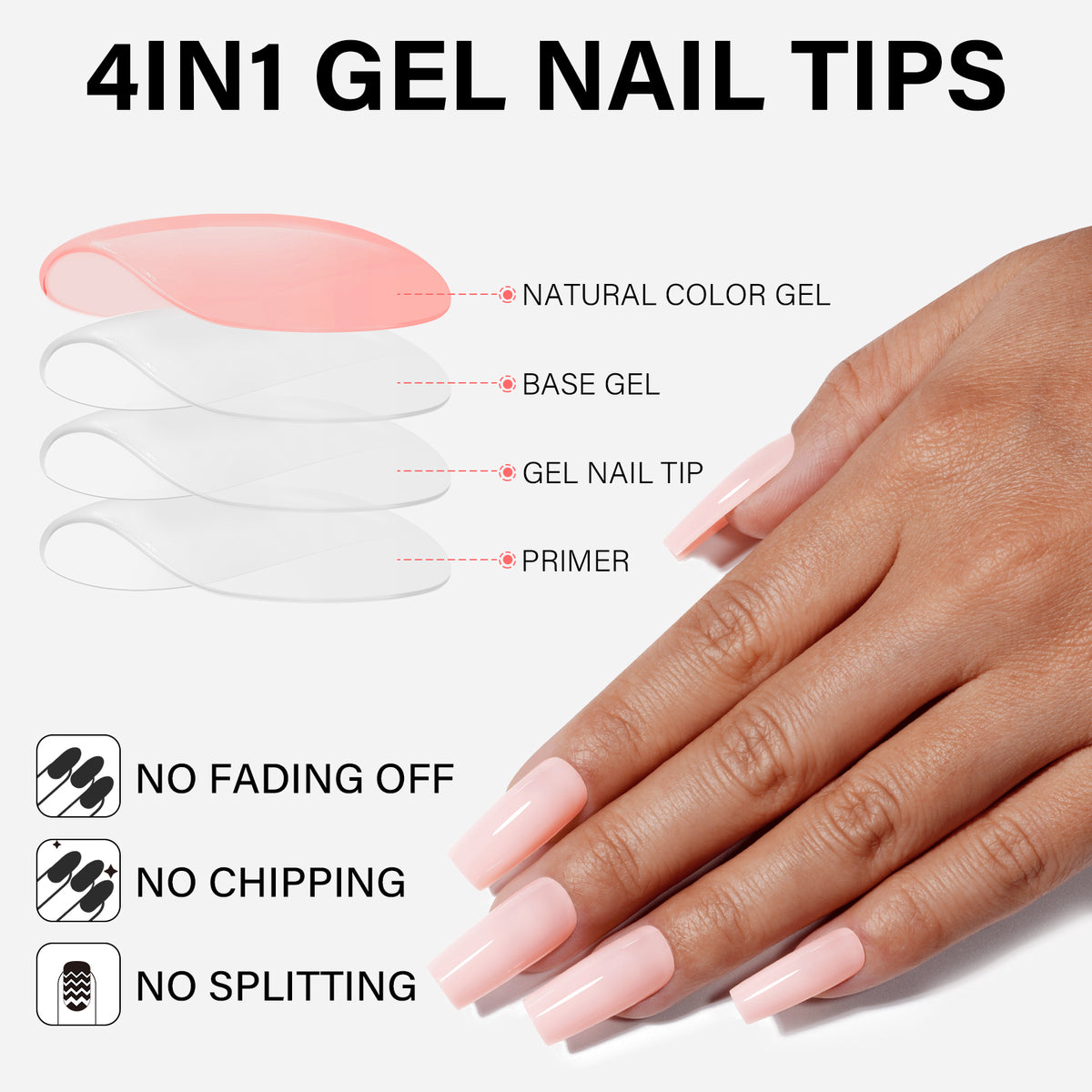 12 Mixed Colors Press-On Nails 