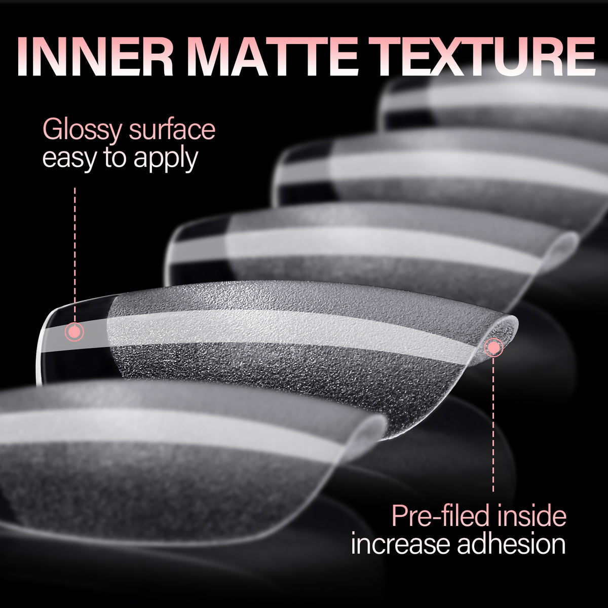 Full Cover Clear Nail Tips 