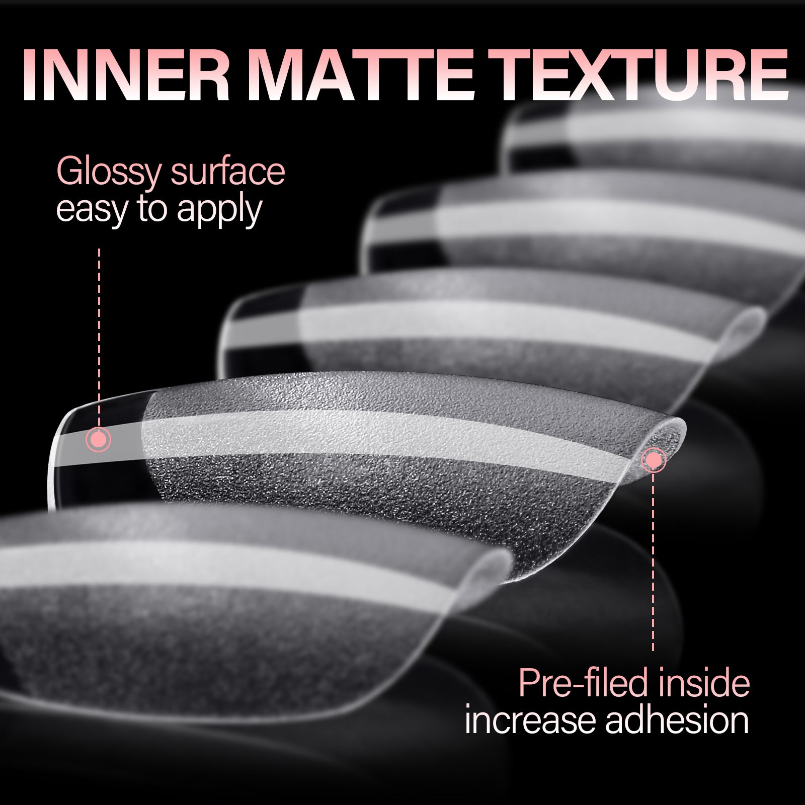 Full Cover Clear Nail Tips 