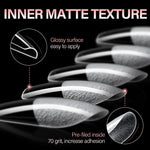 Half Matte False Nail Tips 