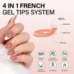 Almond French Tip Press on Nails 