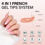 Almond French Tip Press on Nails 