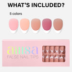 French Gel Nail Tips 5 Colors 