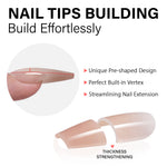 RealFit Nude Tone Mixed Color Press-On Nails 