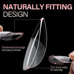 Half Matte False Nail Tips 