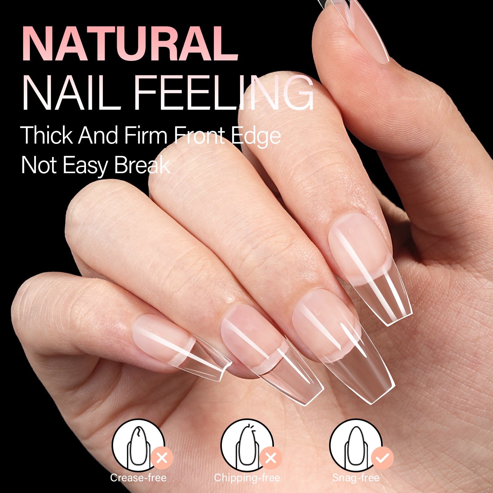 Upgraded Soft Gel Nail Tips 