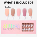 French Gel Nail Tips 5 Colors 