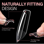 Full Cover Clear Nail Tips 
