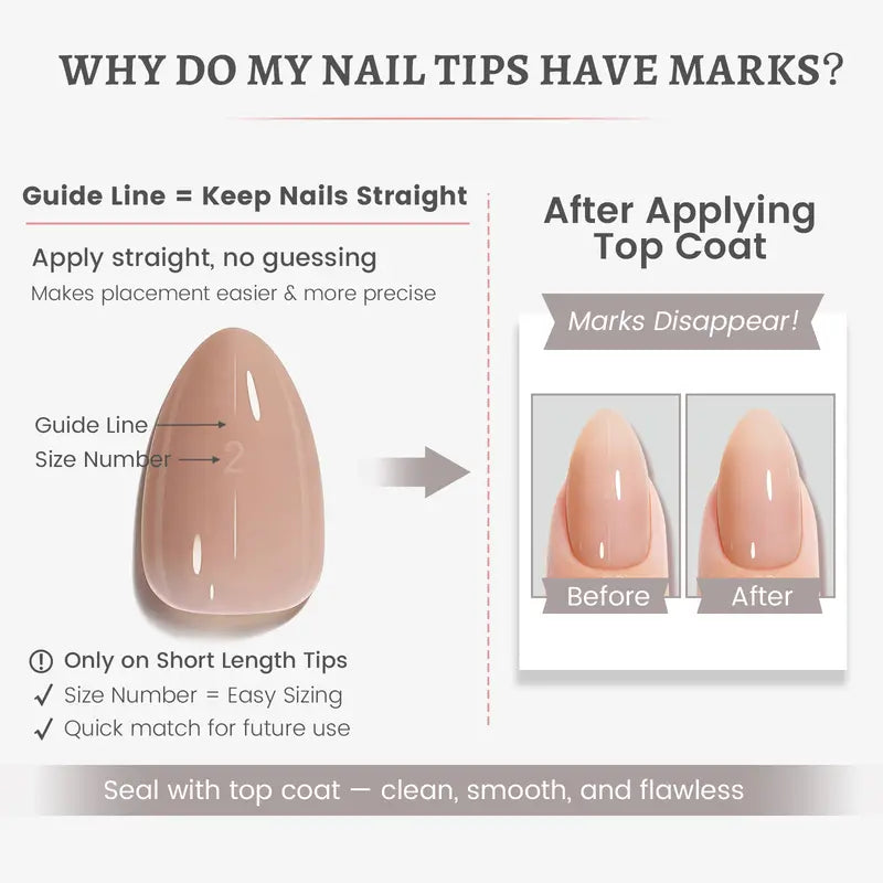 RealFit Nude Tone Mixed Color Press-On Nails 