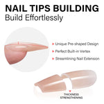 5 Natural Colors Press-on Nail set 