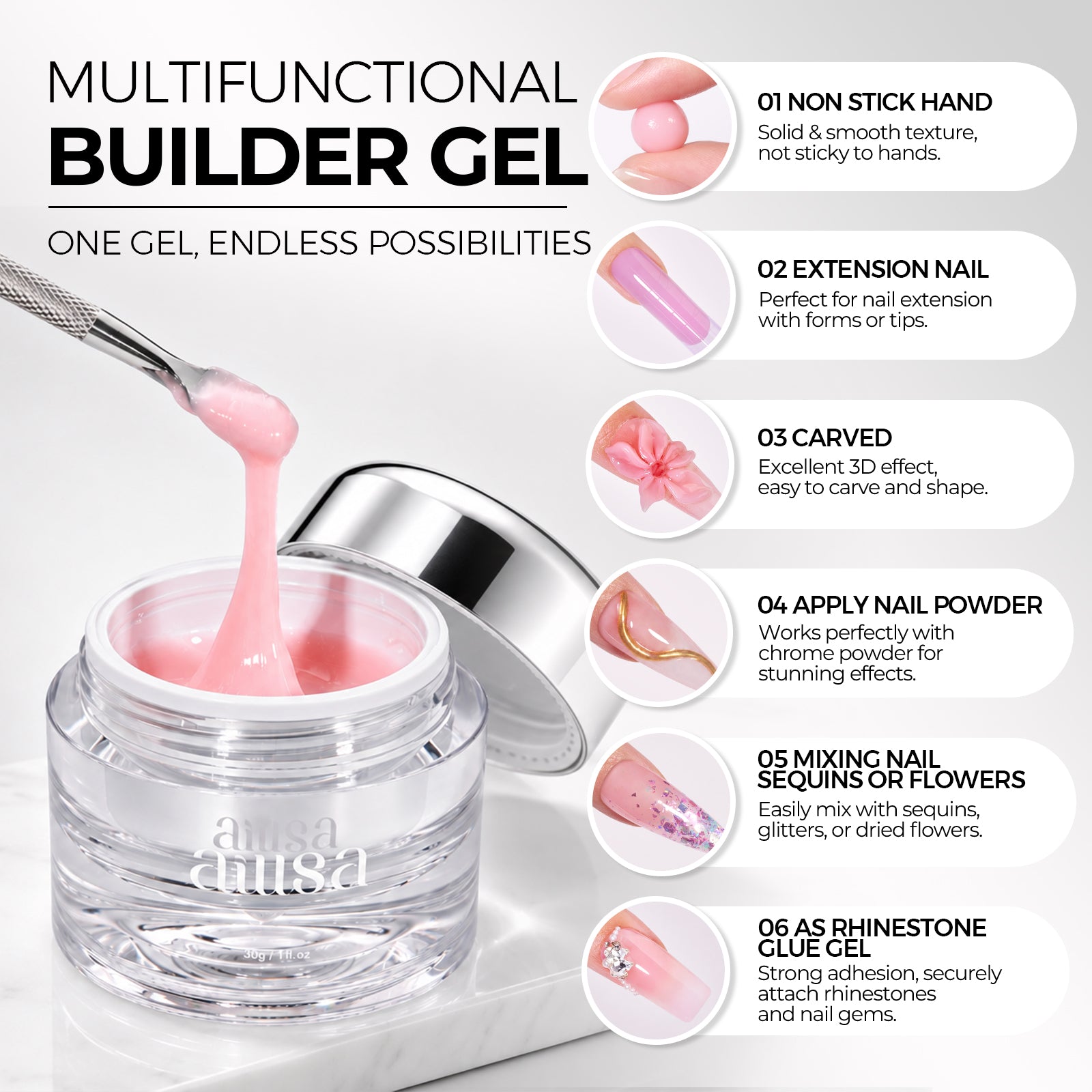 AILLSA Solid Builder Gel Nail Kit   