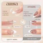 Nude Base French Tip Press On Nails 