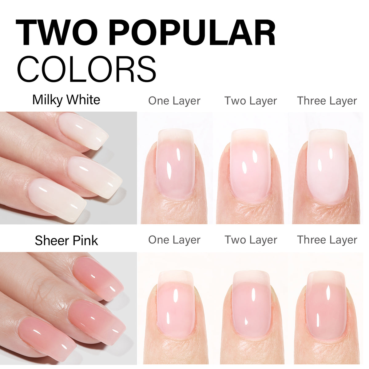 Gel Nail Kit 240pcs Nail Tips 