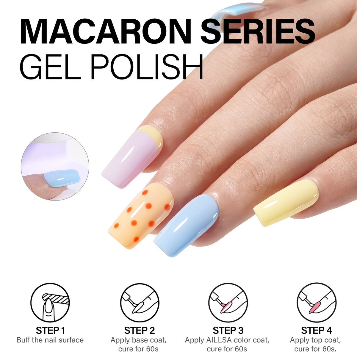 AILLSA 7PCS Gel Nail Polish Set 