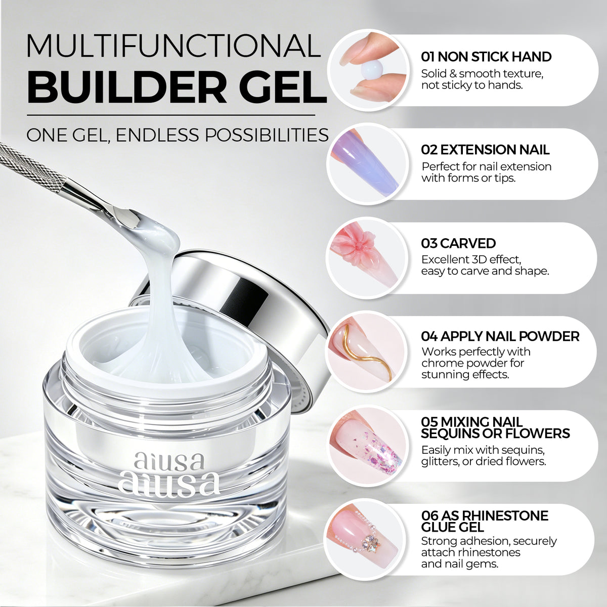 AILLSA Solid Builder Gel Nail Kit   