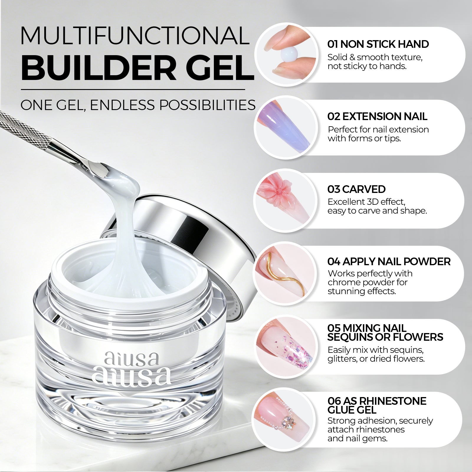 AILLSA Solid Builder Gel Nail Kit   