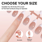 Almond French Tip Press on Nails 