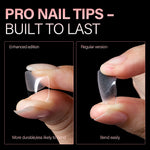 Full Cover Clear Nail Tips 
