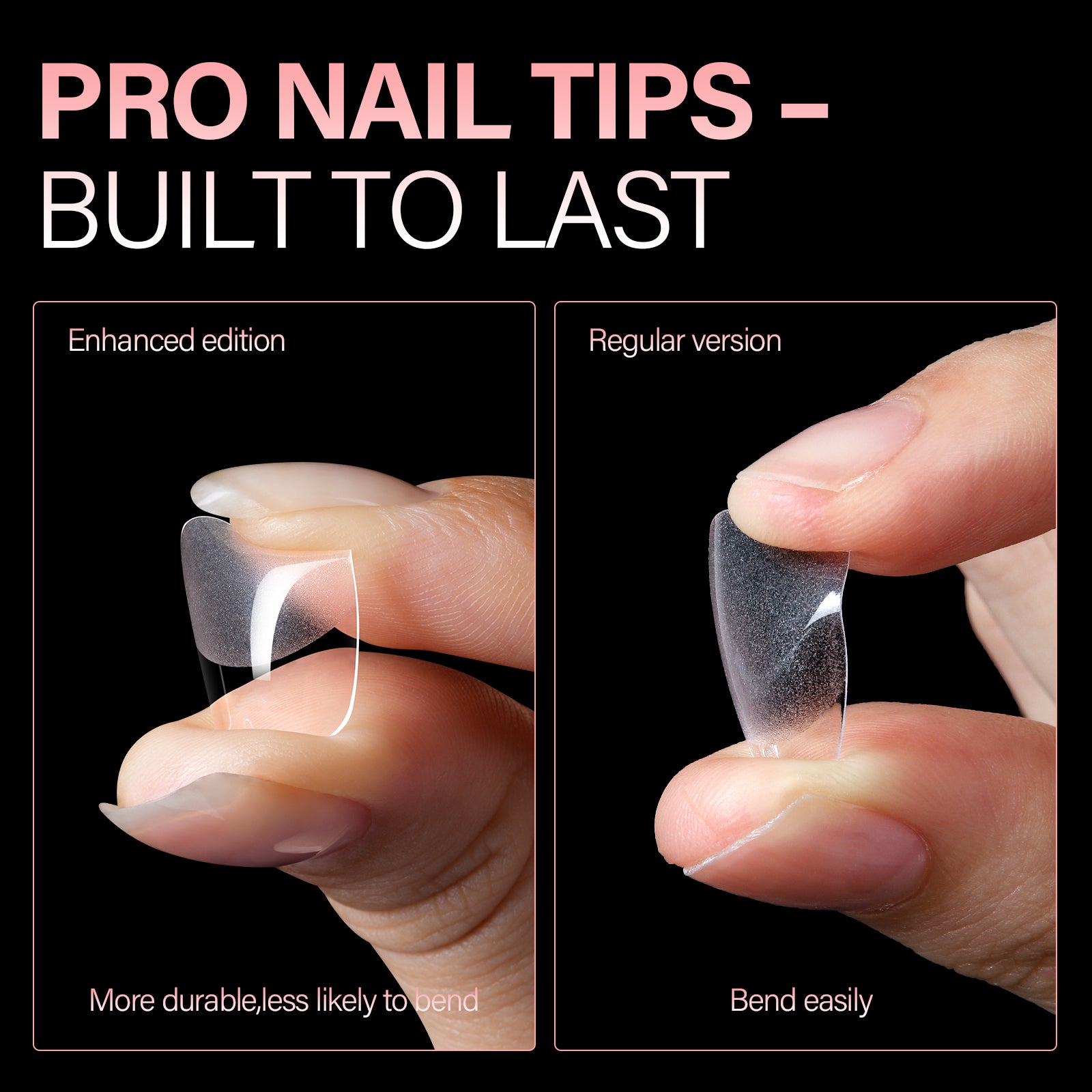 Full Cover Clear Nail Tips 