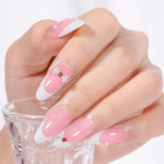 Almond French Tip Press on Nails 