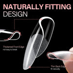 Full Cover Clear Nail Tips 