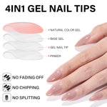 RealFit Nude Tone Mixed Color Press-On Nails 