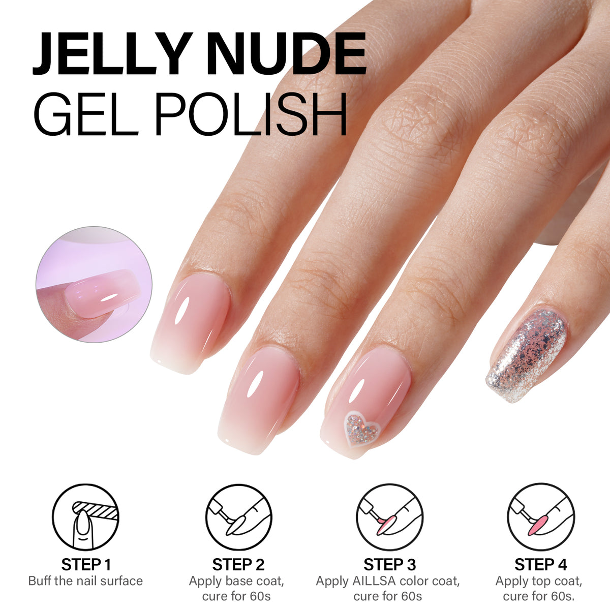 AILLSA 7PCS Gel Nail Polish Set 