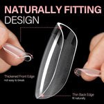 Full Cover Clear Nail Tips 
