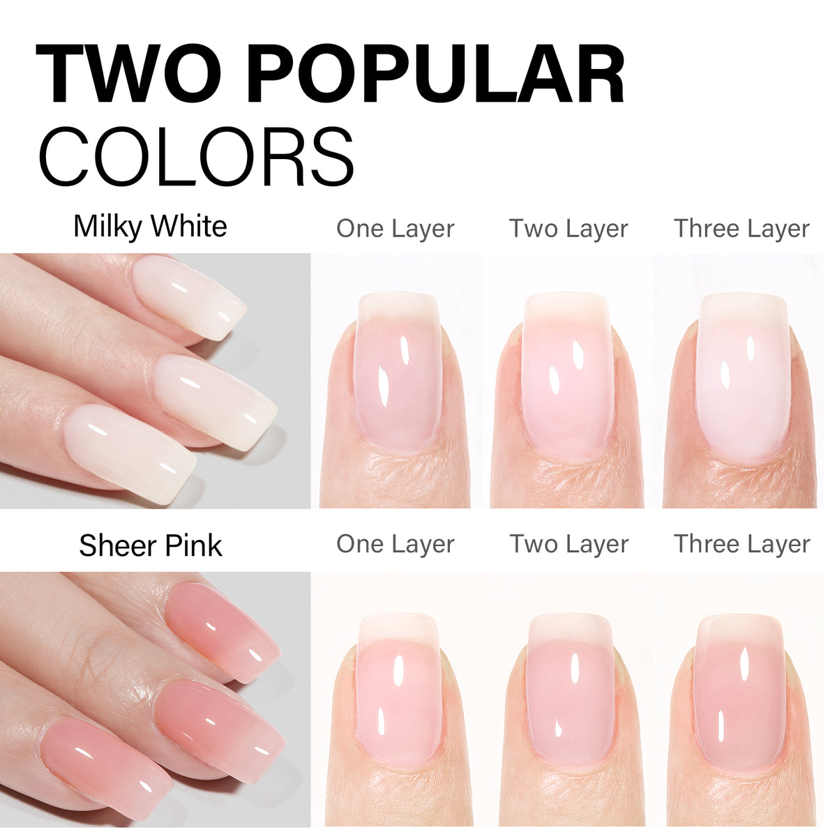 Gel Nail Kit 240pcs Nail Tips 