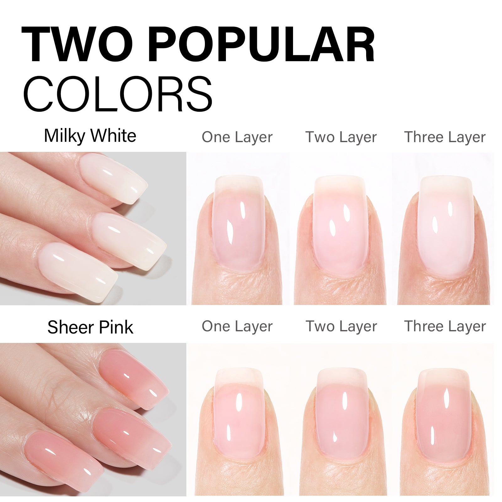 Gel Nail Kit 240pcs Nail Tips 