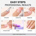RealFit Nude Tone Mixed Color Press-On Nails