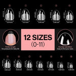Half Matte False Nail Tips 