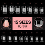 Half Matte False Nail Tips 