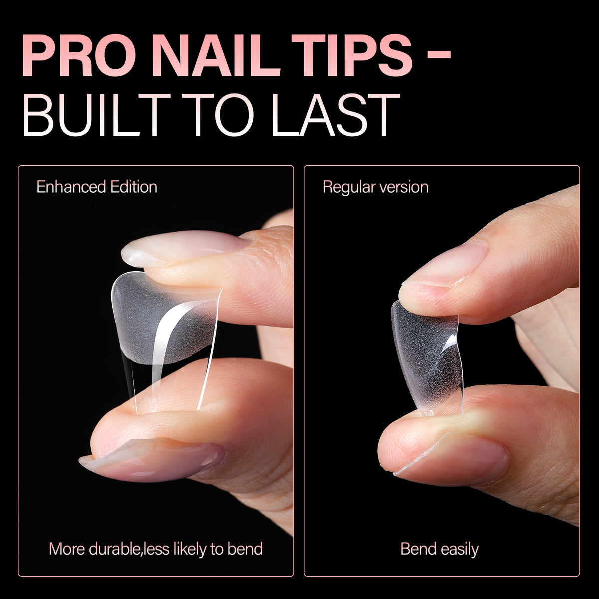 Full Cover Clear Nail Tips 