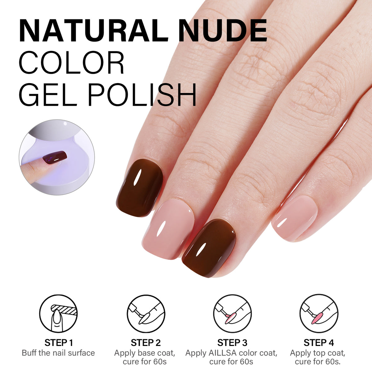 AILLSA 7PCS Gel Nail Polish Set 