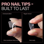 Full Cover Clear Nail Tips 